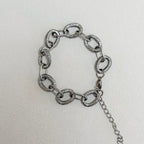 Textured Chain Link Bracelet