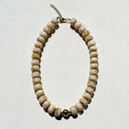 Santal Cream Beaded Necklace