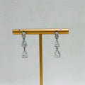 Crystal Teardrop Cascade Earrings