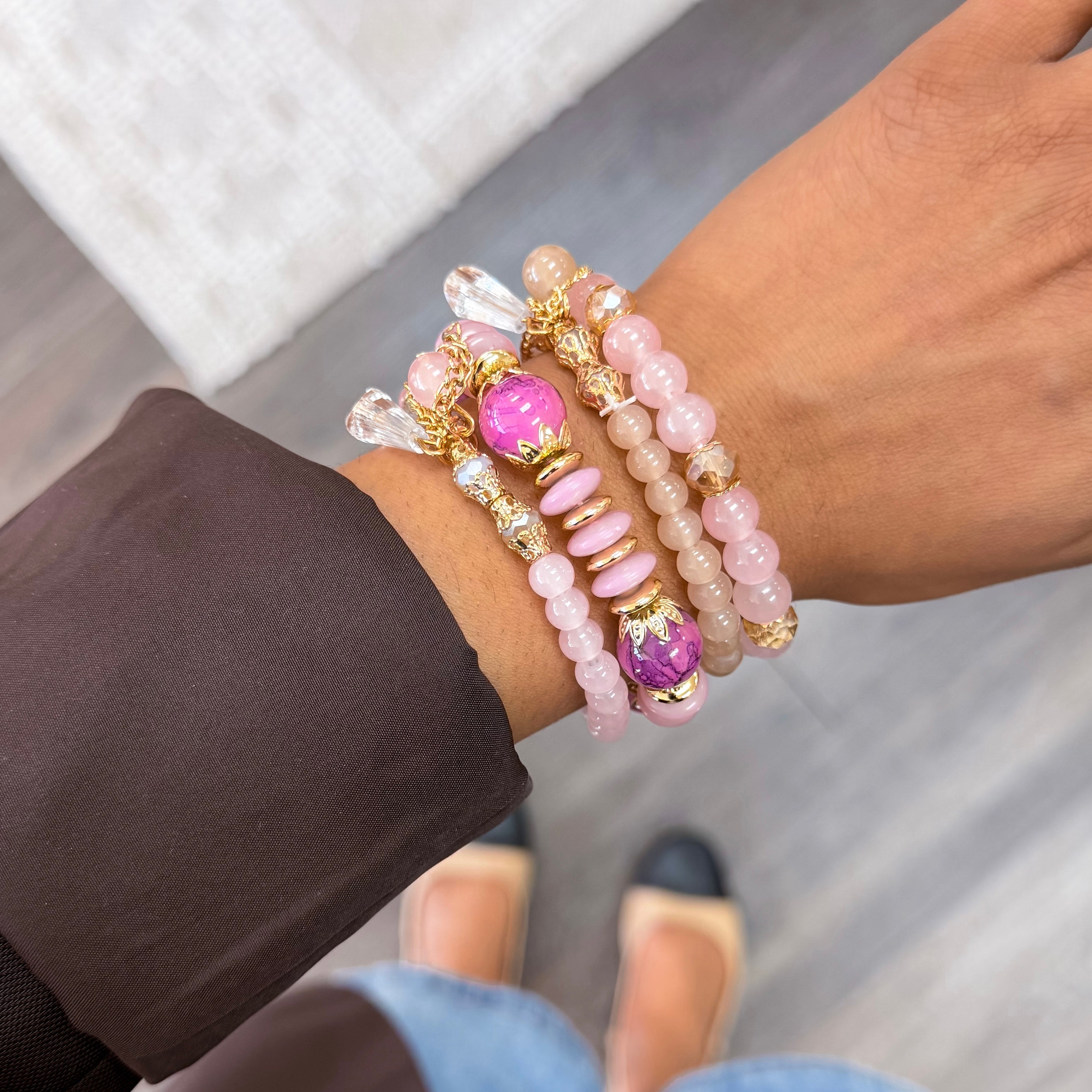 The Blush Glow Bracelet Stack
