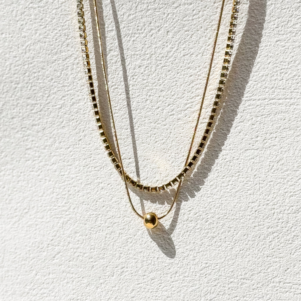 Soleia Tennis Layer Necklace