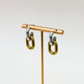 The Milan Link Earrings – Two-Tone