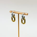 The Milan Link Earrings – Two-Tone