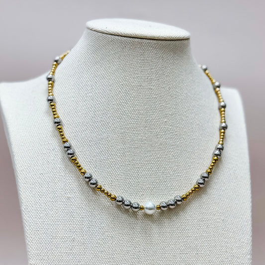 The Stillwater Two-Tone Pearl Necklace
