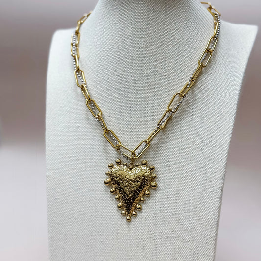 The Devotion Heart Chain Necklace