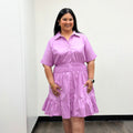 Lavender Muse Shirt Dress