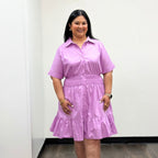 Lavender Muse Shirt Dress