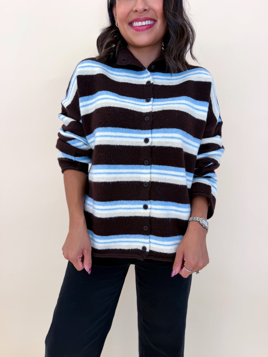 The Sutton Stripe Cardigan