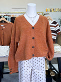 Copper Button Down Sweater Cardigan