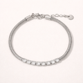 Isla Silver Crystal Bracelet