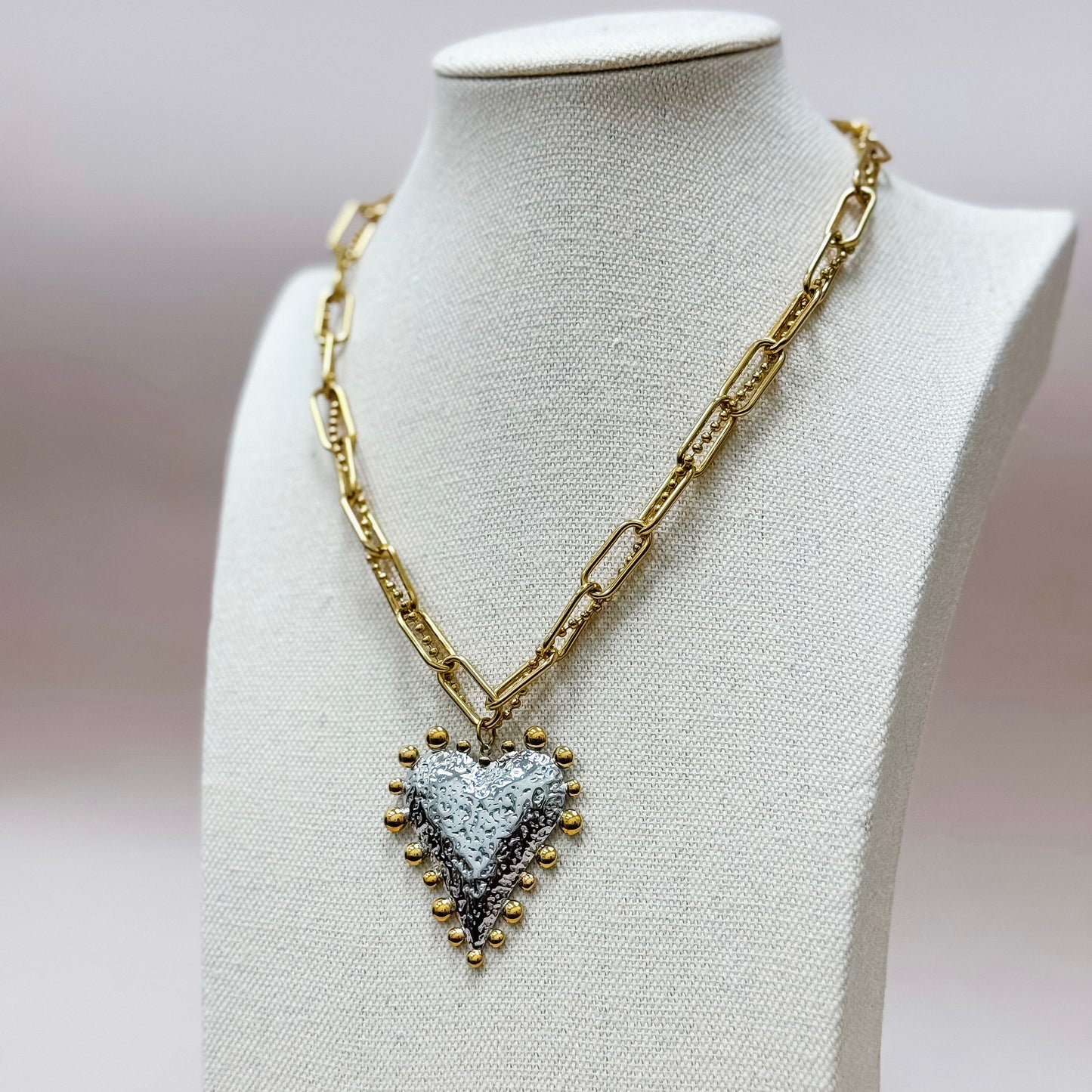 The Devotion Heart Chain Necklace
