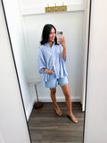 The Camden Stripe Shirt - Blue