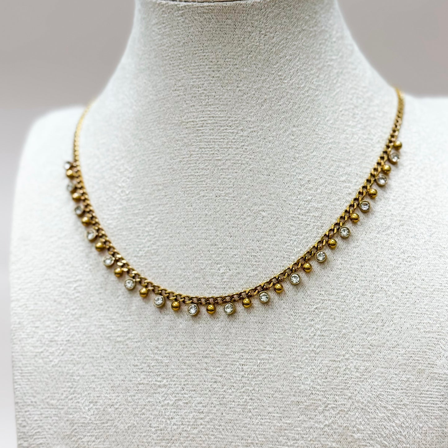 Golden Whisper Drop Necklace