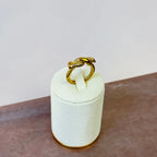 Gold Rope Twist Adjustable Ring