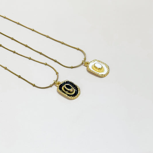 Cowgirl Hat Pendant Necklace