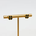 Noire Clover Black Studs
