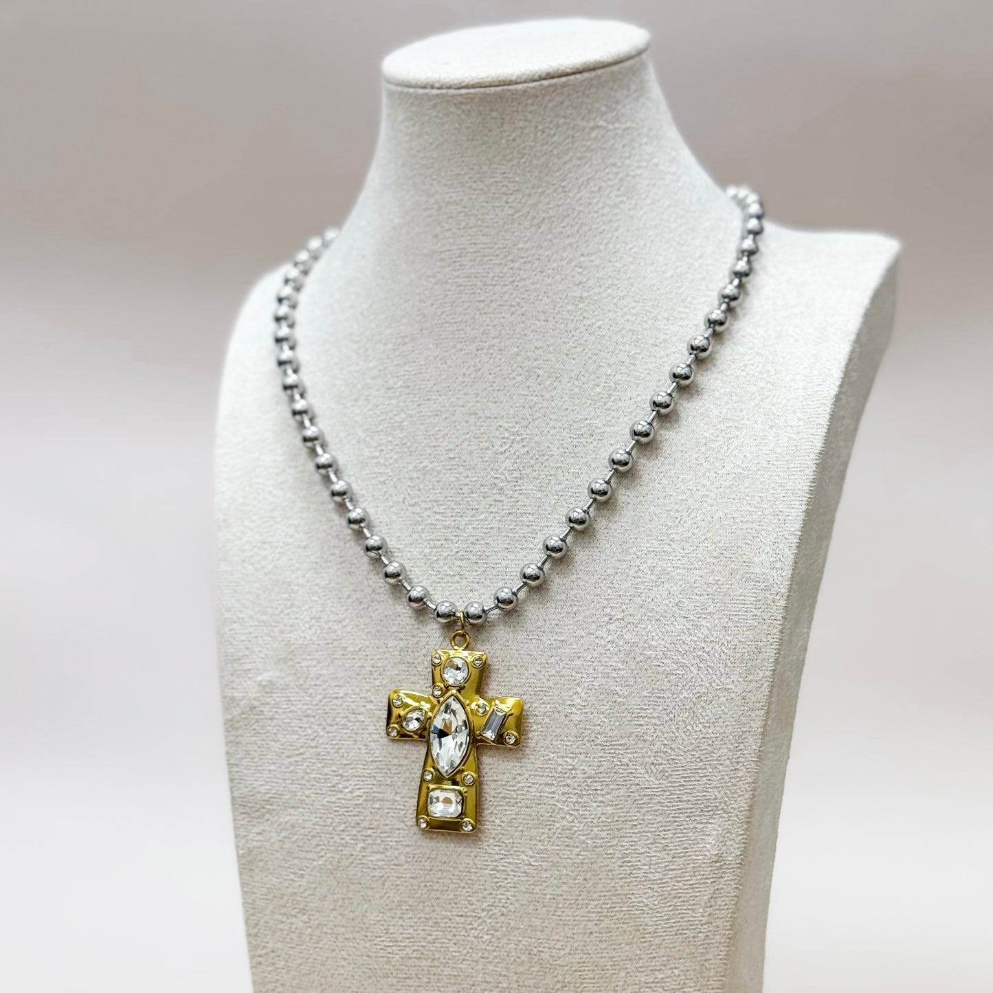 Radiant Cross Necklace