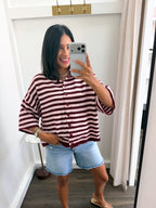 The Cocoa Stripe Cardigan