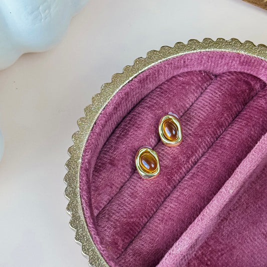 Tiger’s Eye Stud Earring