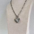 Everlume Puffed Heart Chain Necklace