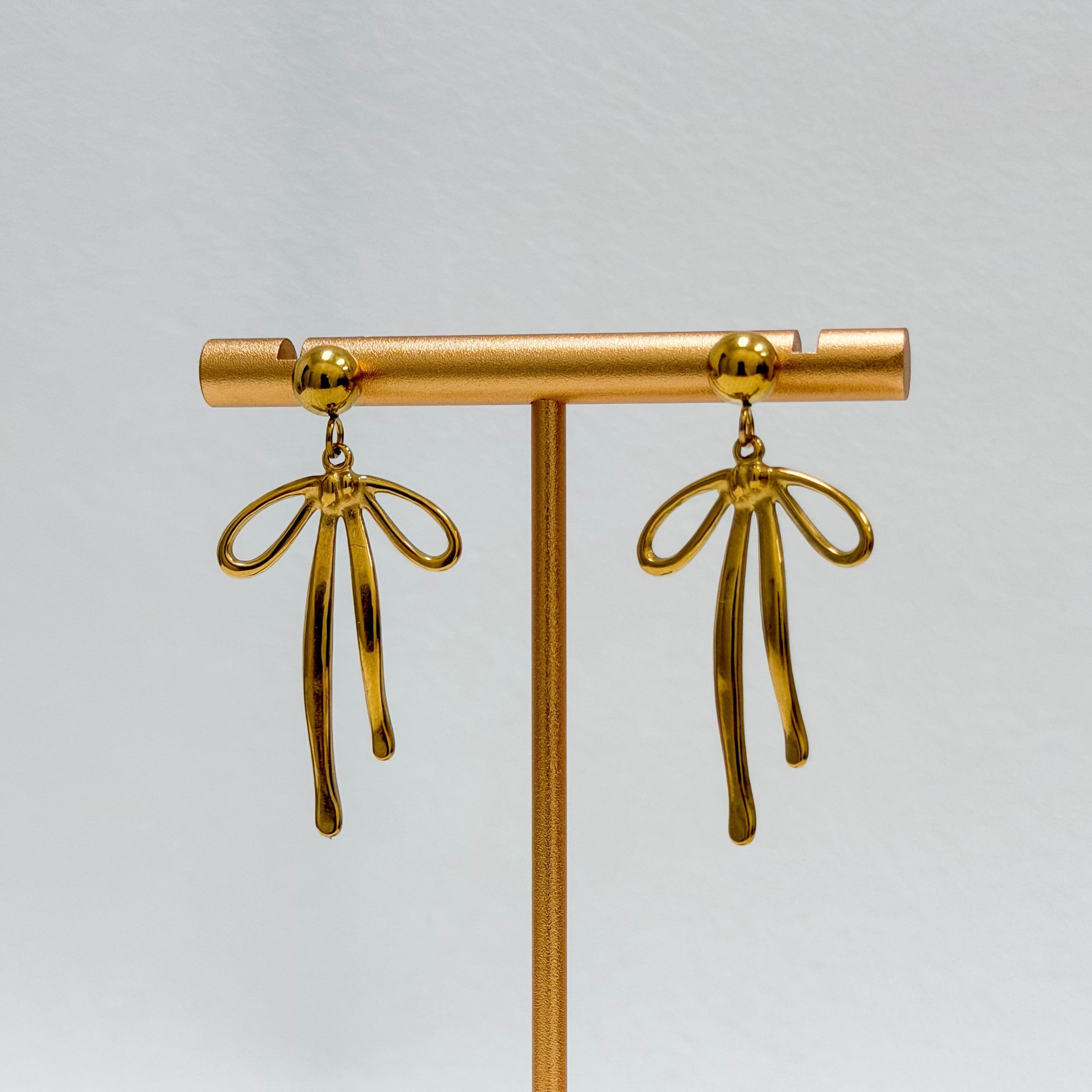 Aurora Bow Drop Earrings