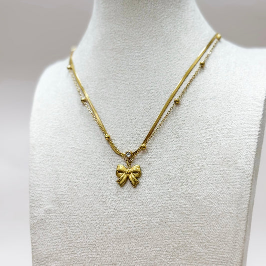 Aurielle Bow Necklace