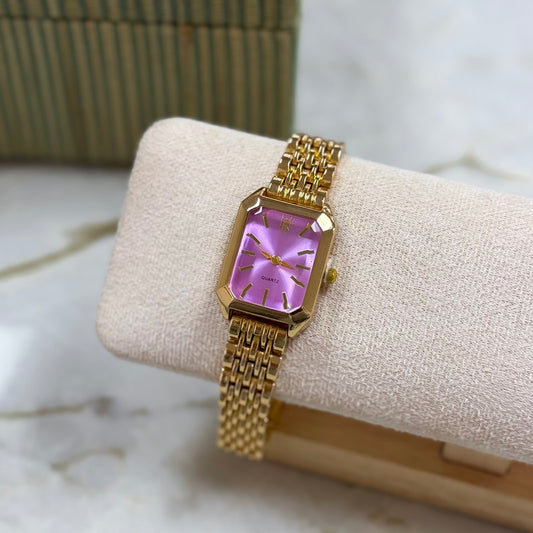 The Everblush Pink Rectangle Watch