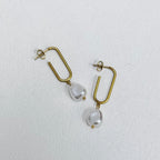 Modern Pearl Hook Drop Earrings