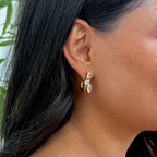 Golden Radiance Hoops