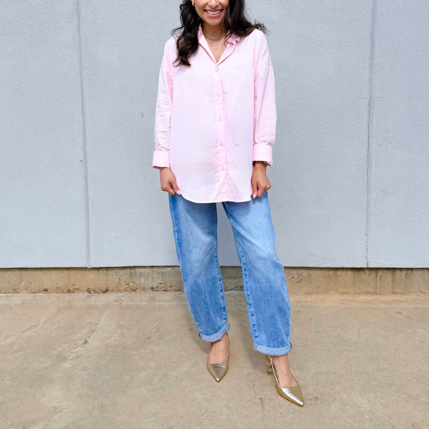 High Rise Crop Mild Barrel Jeans