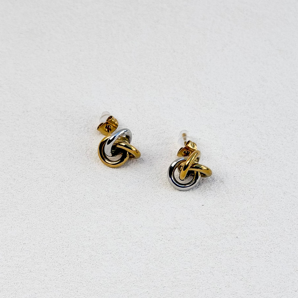 Entwine Duo Studs in Two-Tone