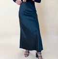 Black Satin Skirt