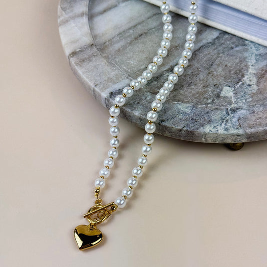 Heart of Pearl Necklace