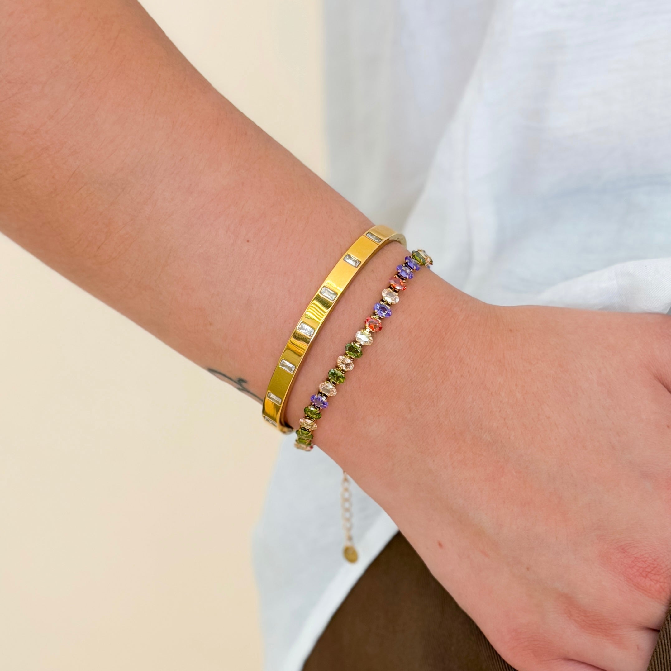 The Lumen Crystal Bangle