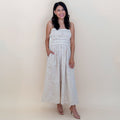 Eyelet Embroidery Midi Dress