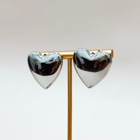 The Amour Heart Studs