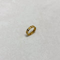 Quilted Crystal Band Ring