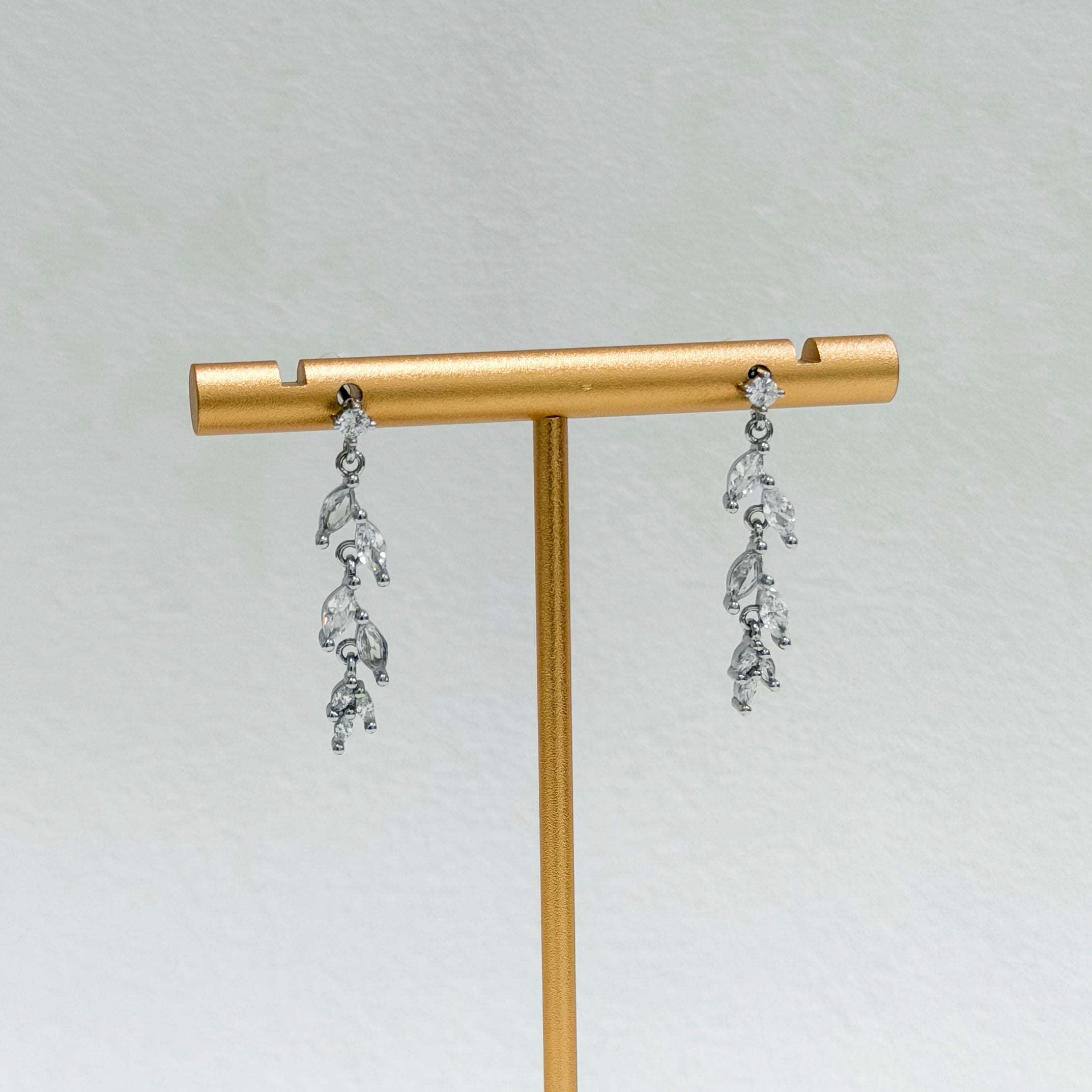 Crystal Vine Drop Earrings