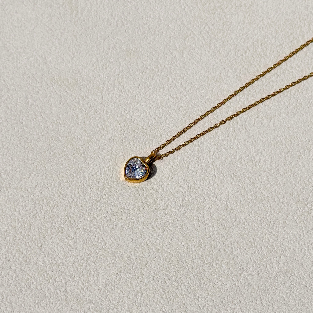 Valentina Heart Crystal Necklace
