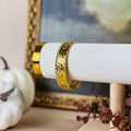 Gold Textured Cuff Bracelet