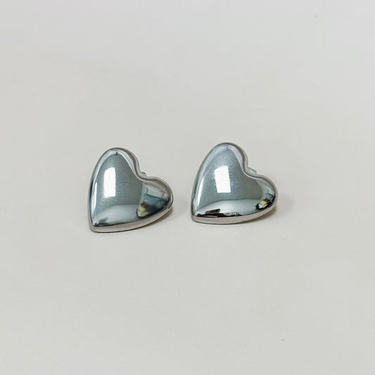 The Amour Heart Studs