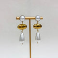 Lumière Layered Pearl Drop Earrings
