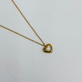 Opal Heart Pendant Necklace