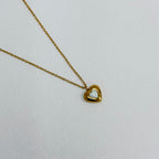 Opal Heart Pendant Necklace