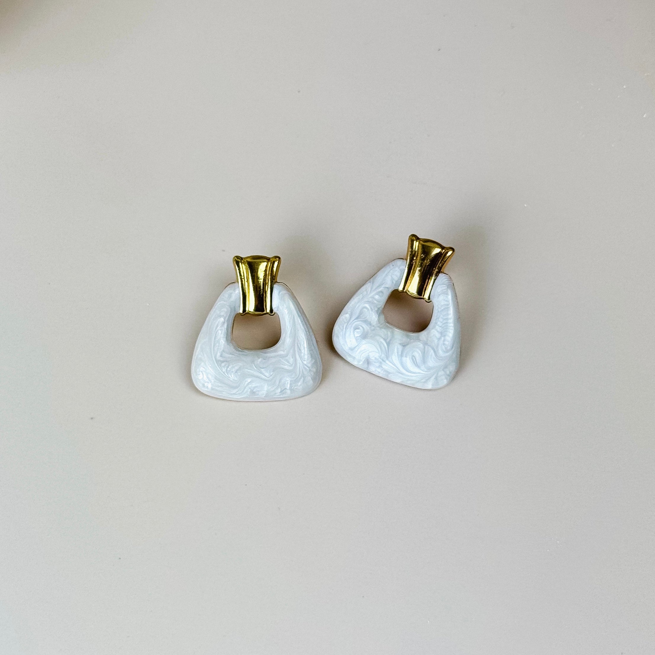 Marbled Drop Earrings