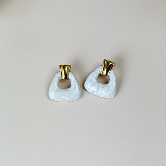 Marbled Drop Earrings
