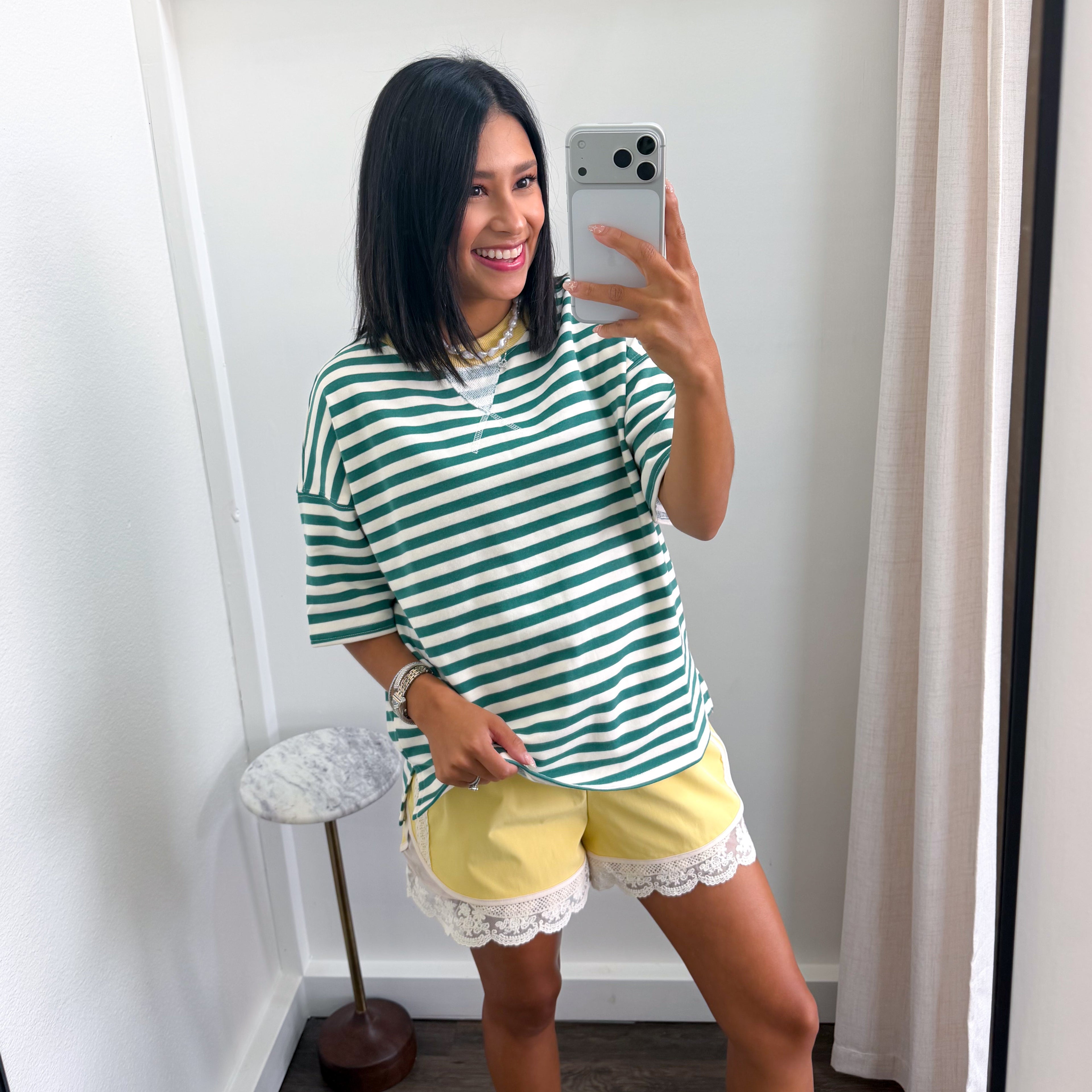 Evergreen Stripe Tee