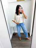 Collared Linen Top