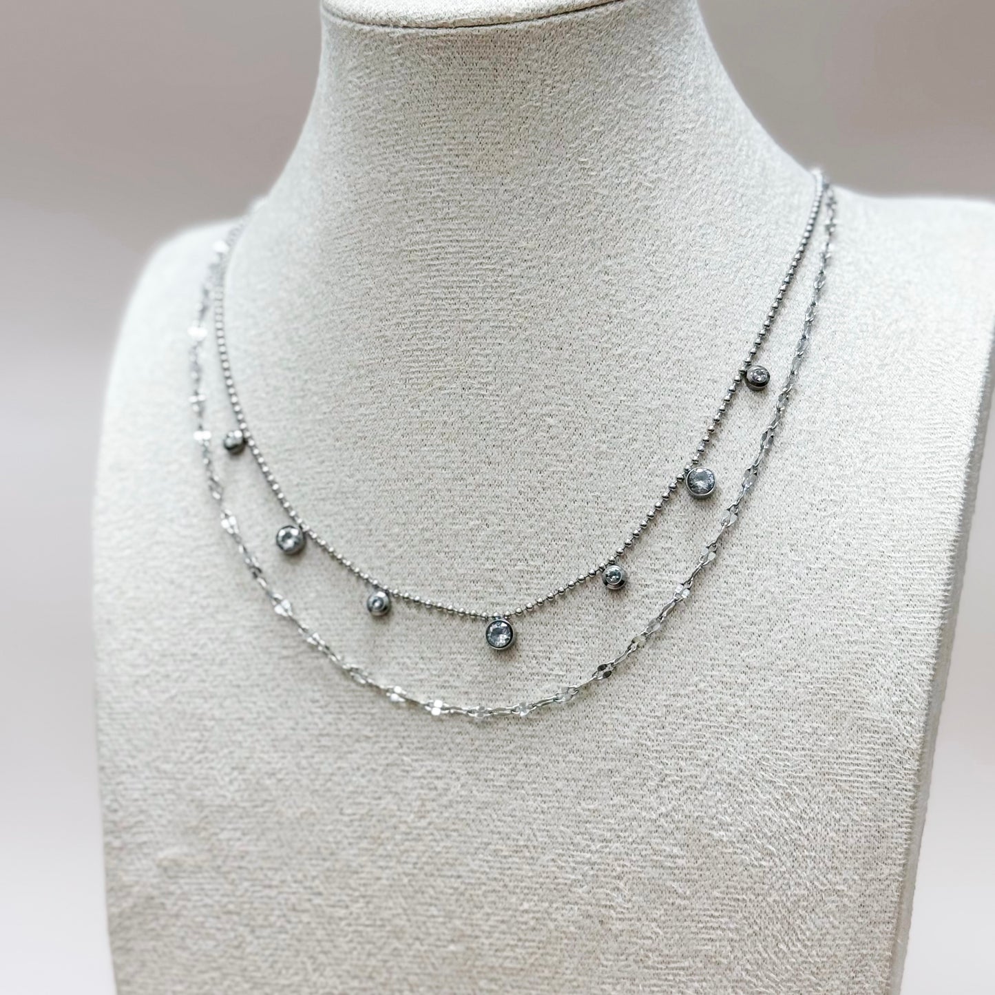 Luna Layered Crystal Necklace