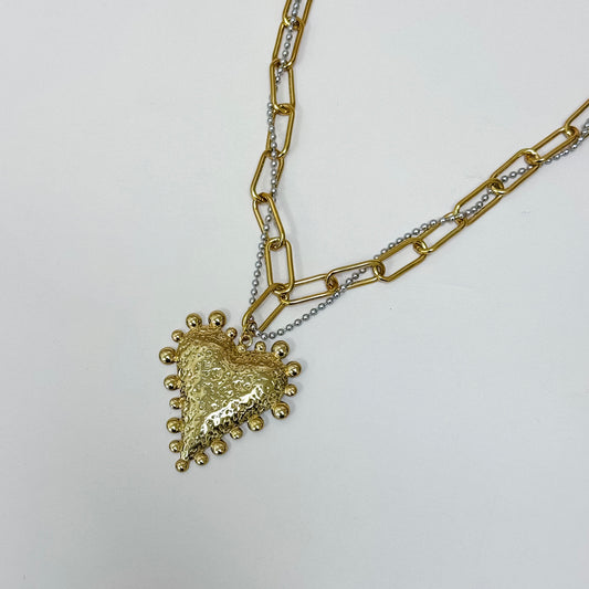 The Devotion Heart Chain Necklace